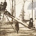 Crowded Playground Slide
