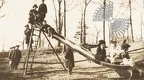 Crowded Playground Slide