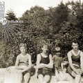 Helen & The Fry boys at Crystal Lake 1924