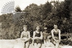 Helen & The Fry boys at Crystal Lake 1924