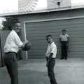 Kids Playing Hoops In 1960