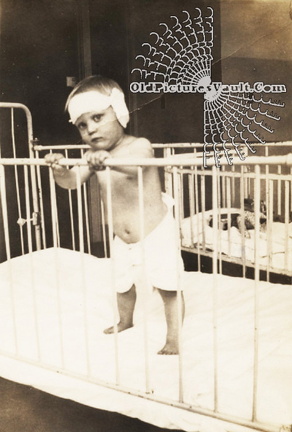 Toddler (initials N.L.A.) In Crib - 1937