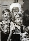 Ray and Jim With Santa Claus - Taken December 3, 1949