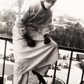 In Full Dress Gear On Balcony with Facemask - Los Angeles 1936